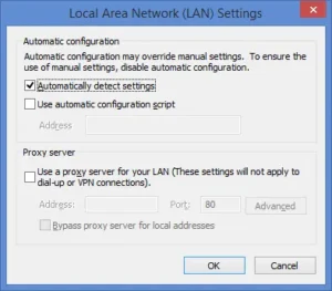 automatically detect settings