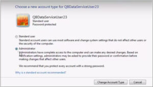 admin privileges - QuickBooks error 1723