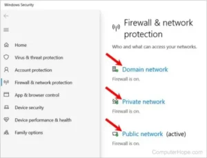 Disable firewall and network protection - QuickBooks error 15218