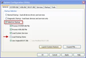 clean install of QuickBooks in selective startup mode